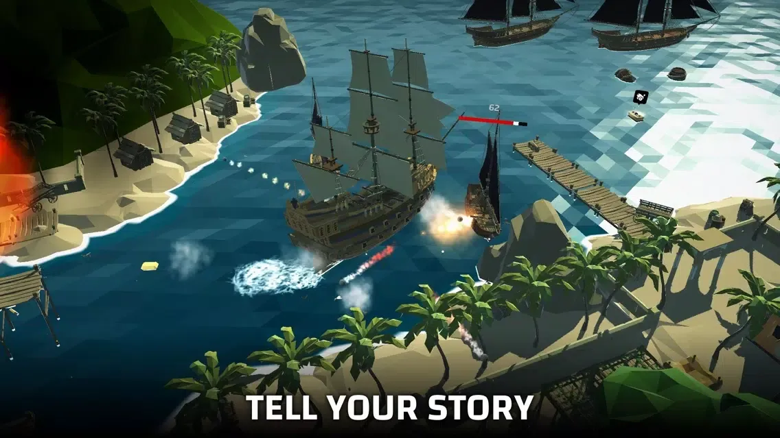 ภาพหน้าจอของ Pirate world Ocean break