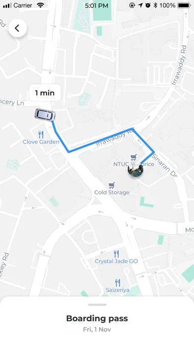 Ảnh chụp màn hình của myTOYOTA Shuttle PH