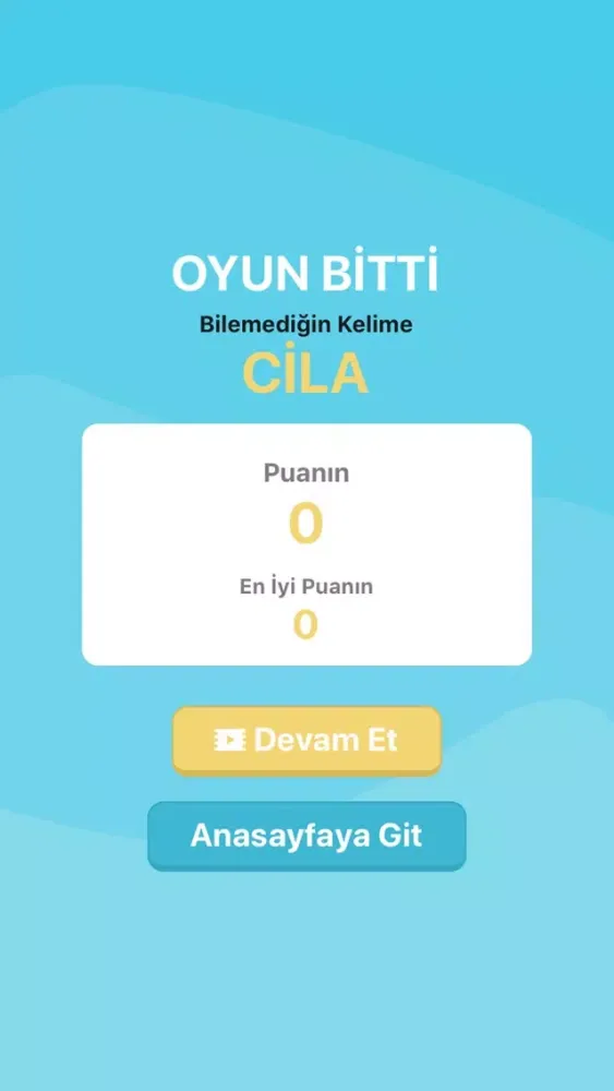 Kelime Türetme Oyunu应用截图
