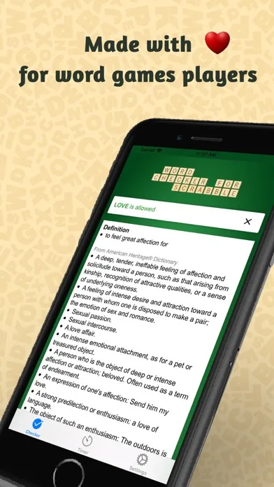 Zrzuty ekranu Word Checker for Scrabble®