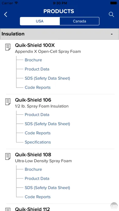 Ảnh chụp màn hình của SWD Urethane - Quik-Shield