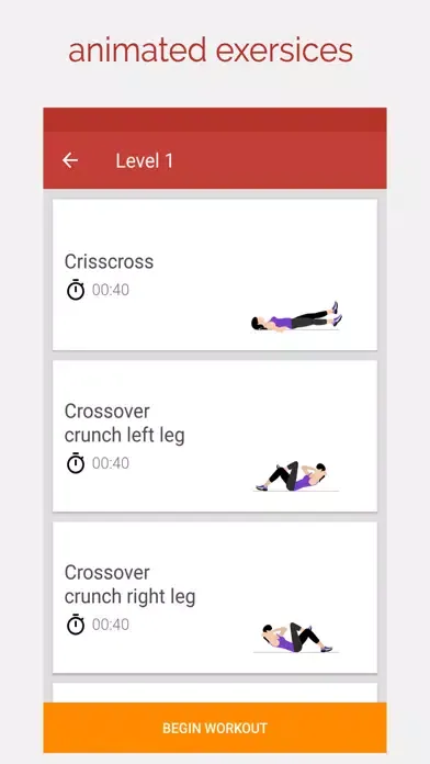 Capturas de pantalla de ABS Workout - Six Pack 30 days