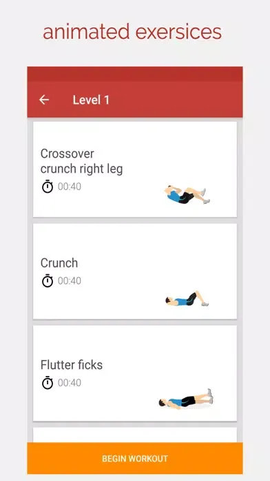 Capturas de pantalla de ABS Workout - Six Pack 30 days