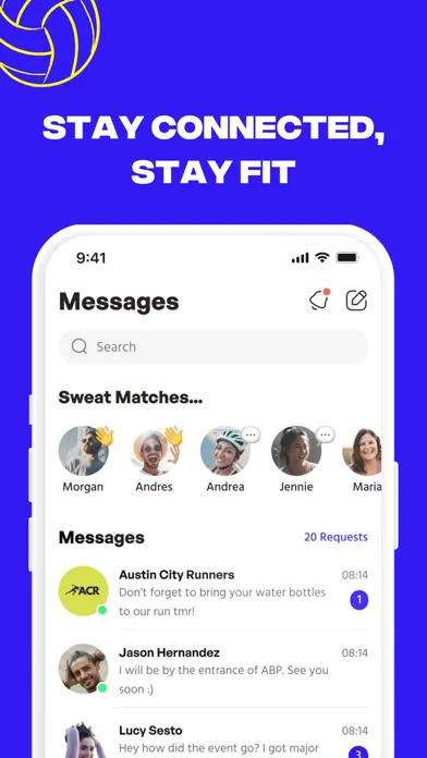 Screenshot di SweatPals - Fitness Community