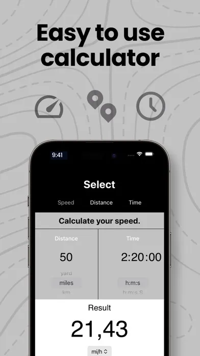 Calculator Speed Distance Time Screenshots