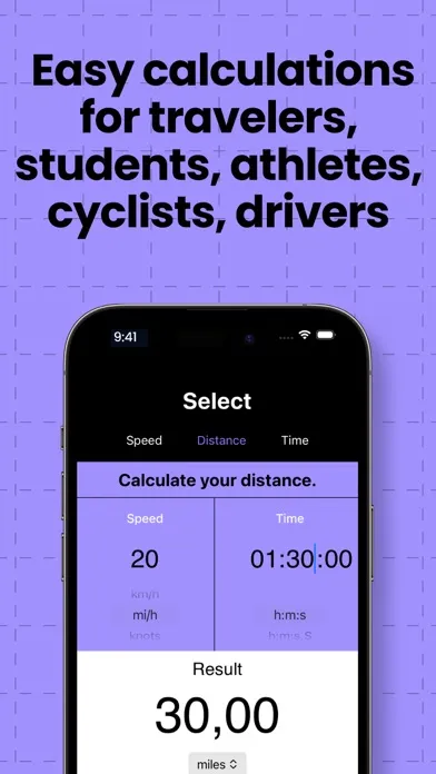 Calculator Speed Distance Time Screenshots