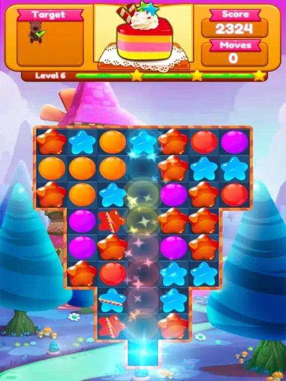 صور Sweet Candy Blast Fruit puzzle iPad 
