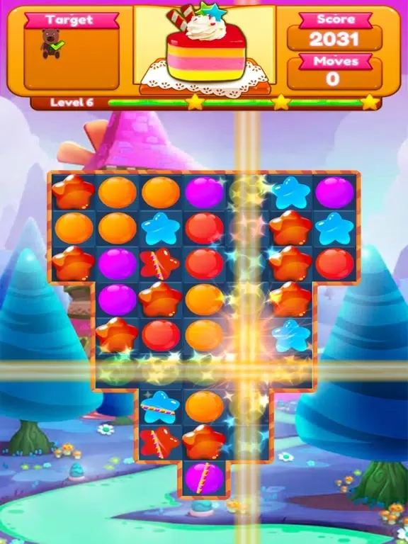 صور Sweet Candy Blast Fruit puzzle iPad 
