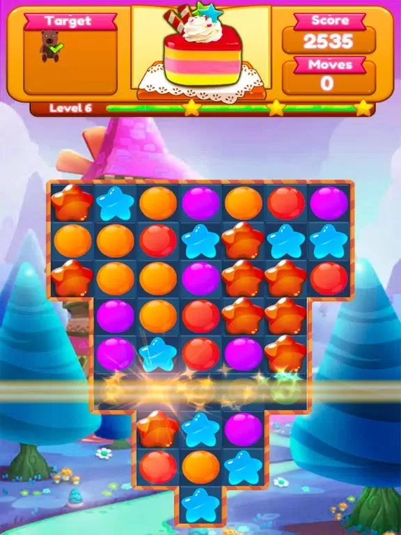صور Sweet Candy Blast Fruit puzzle iPad 