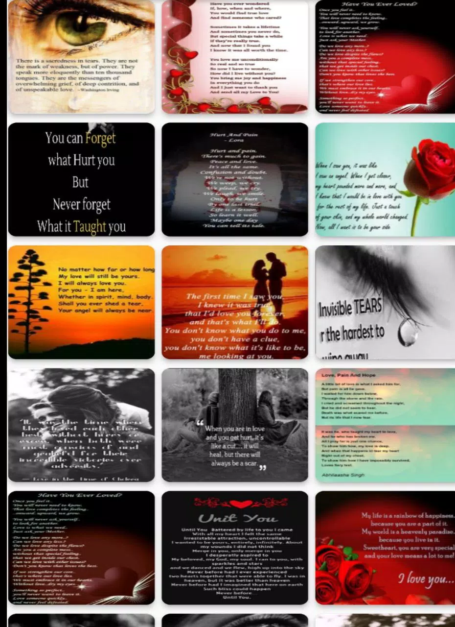sad poems about love and pain Screenshots2