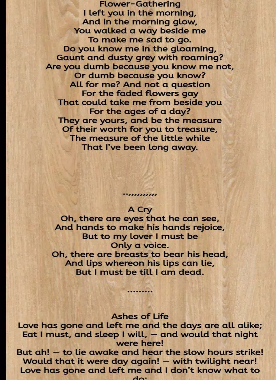 sad poems about love and pain Screenshots3