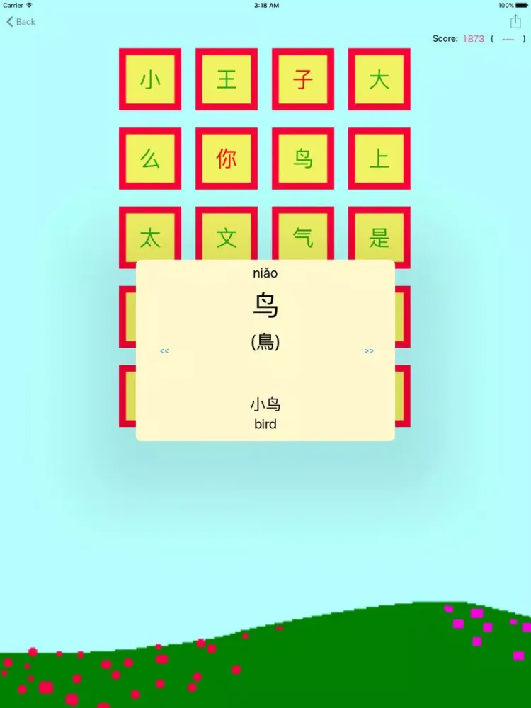 ภาพหน้าจอของ Pinyin Garden iPad 