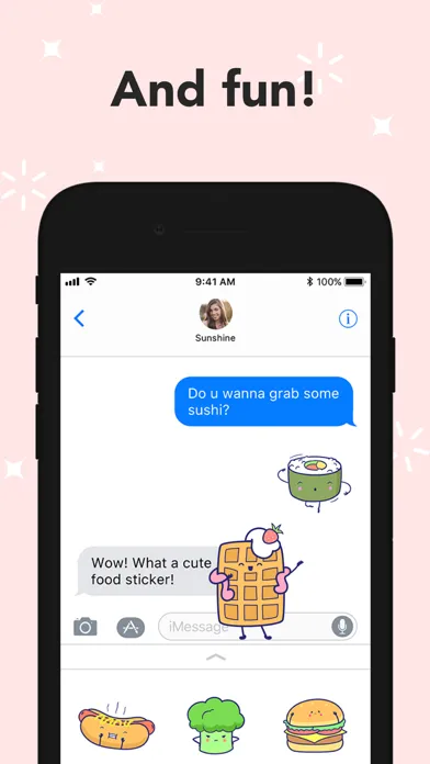 Sweetie-pie Food Stickers Screenshots