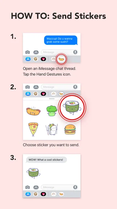 Sweetie-pie Food Stickers Screenshots