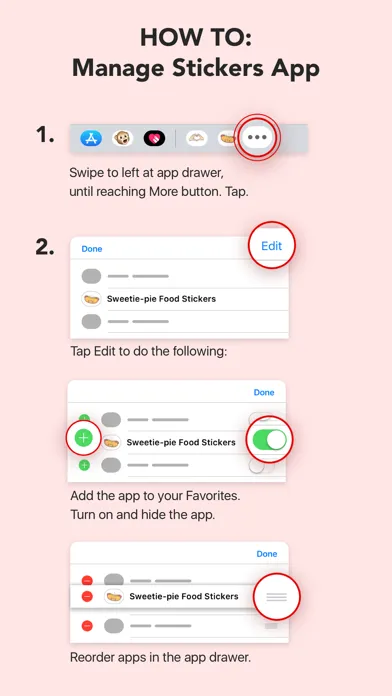 Sweetie-pie Food Stickers Screenshots