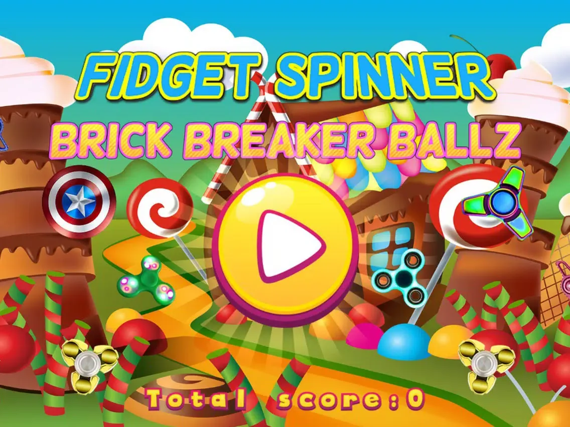 Capturas de pantalla de Sweet Fidget Spinner : Brick Breaker Ballz iPad 