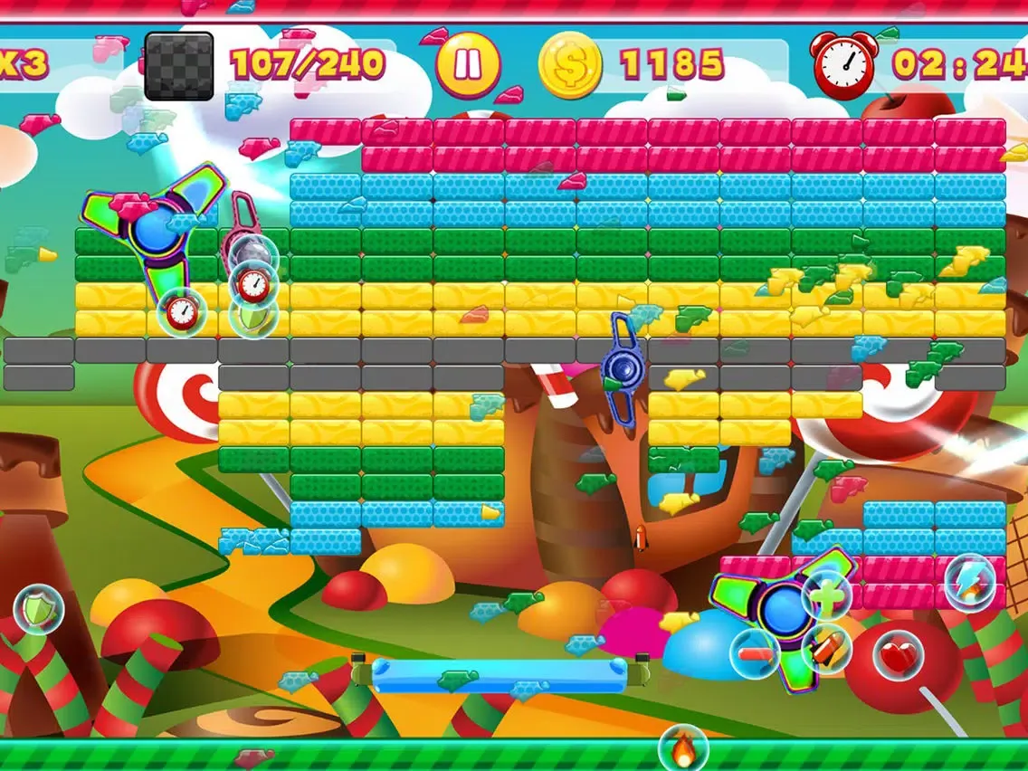 Capturas de pantalla de Sweet Fidget Spinner : Brick Breaker Ballz iPad 