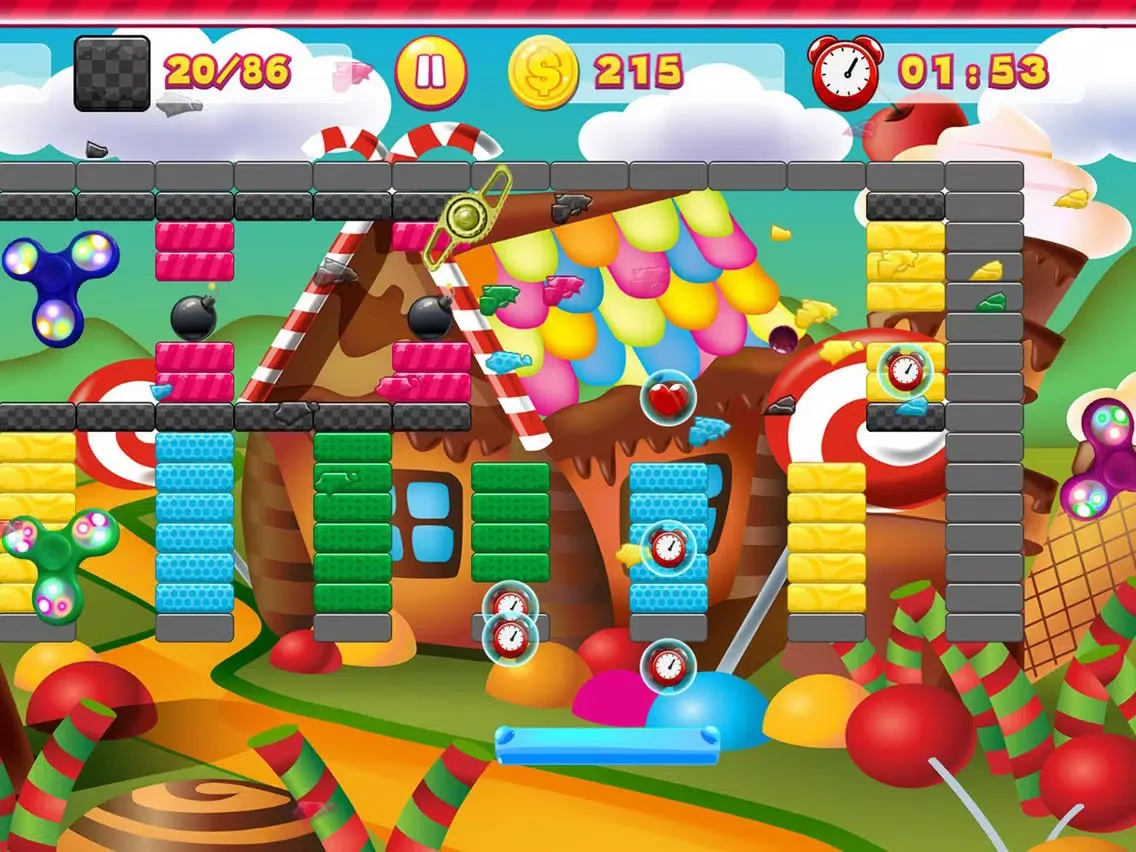 Capturas de pantalla de Sweet Fidget Spinner : Brick Breaker Ballz iPad 