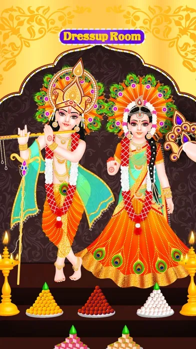 Ảnh chụp màn hình của Lord Radha Krishna - Live Temple