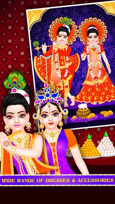 Ảnh chụp màn hình của Lord Radha Krishna - Live Temple