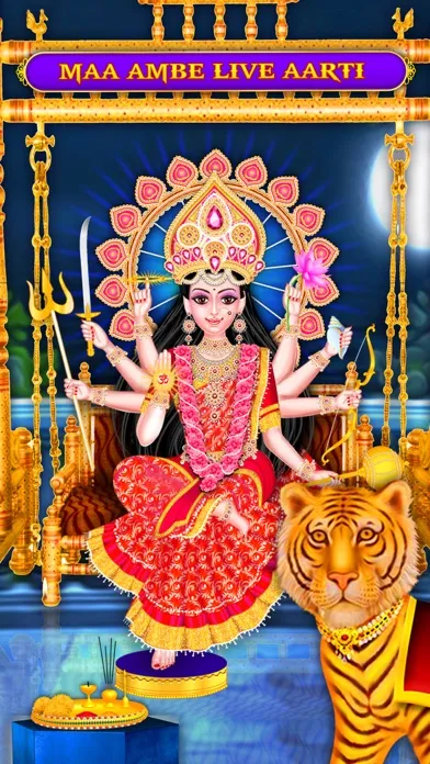 Capturas de tela do Maa Ambe Virtual Live Temple