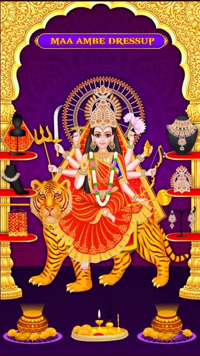 Capturas de tela do Maa Ambe Virtual Live Temple