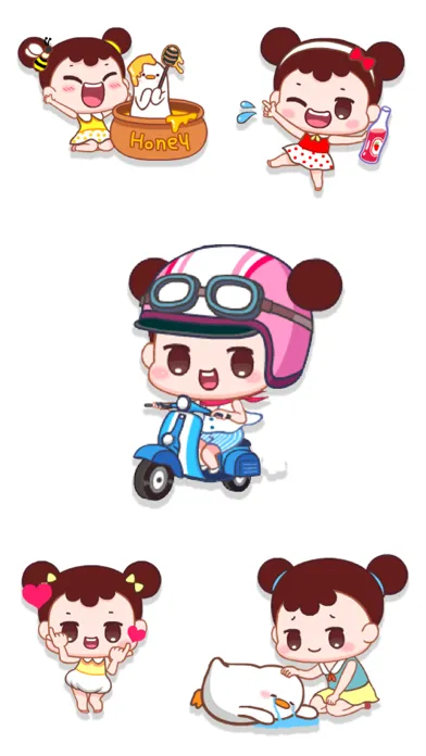 تصاویر Sweet Girl Jerry Stickers Pack
