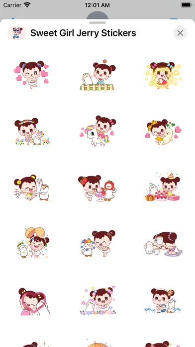 تصاویر Sweet Girl Jerry Stickers Pack