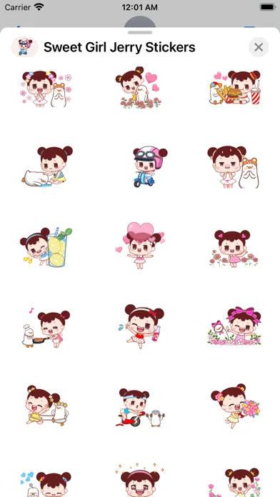 تصاویر Sweet Girl Jerry Stickers Pack