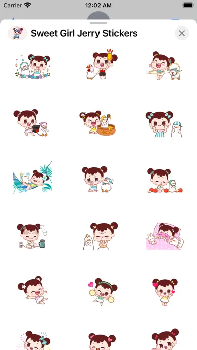تصاویر Sweet Girl Jerry Stickers Pack