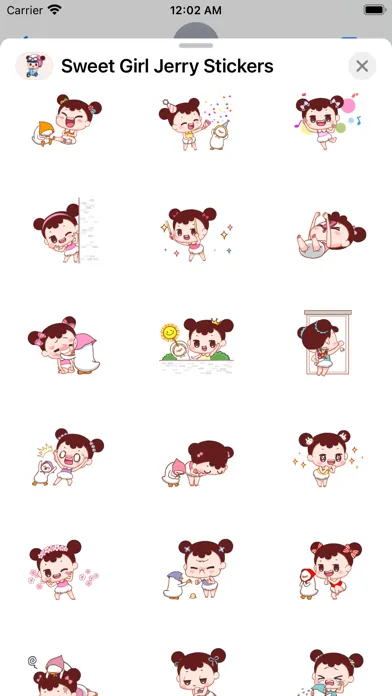 تصاویر Sweet Girl Jerry Stickers Pack