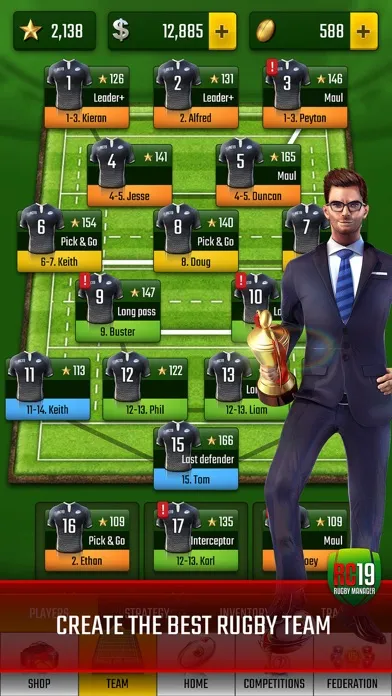 Screenshot di Rugby Champions 19
