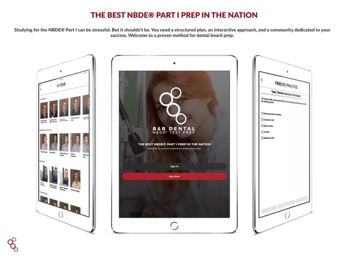 Tangkapan layar B&B Dental iPad 