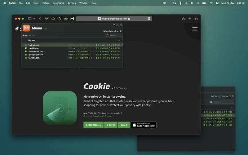 Скриншоты Minim for Safari