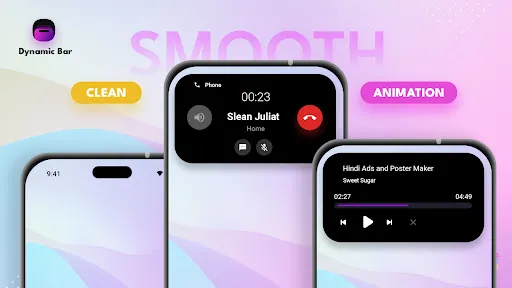 Dynamic Island : dynamicBar Screenshots