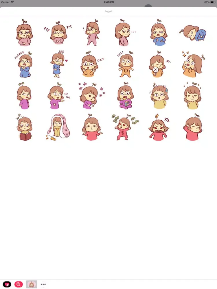 Seedling Jenny Stickers iPad  سکرین شاٹس