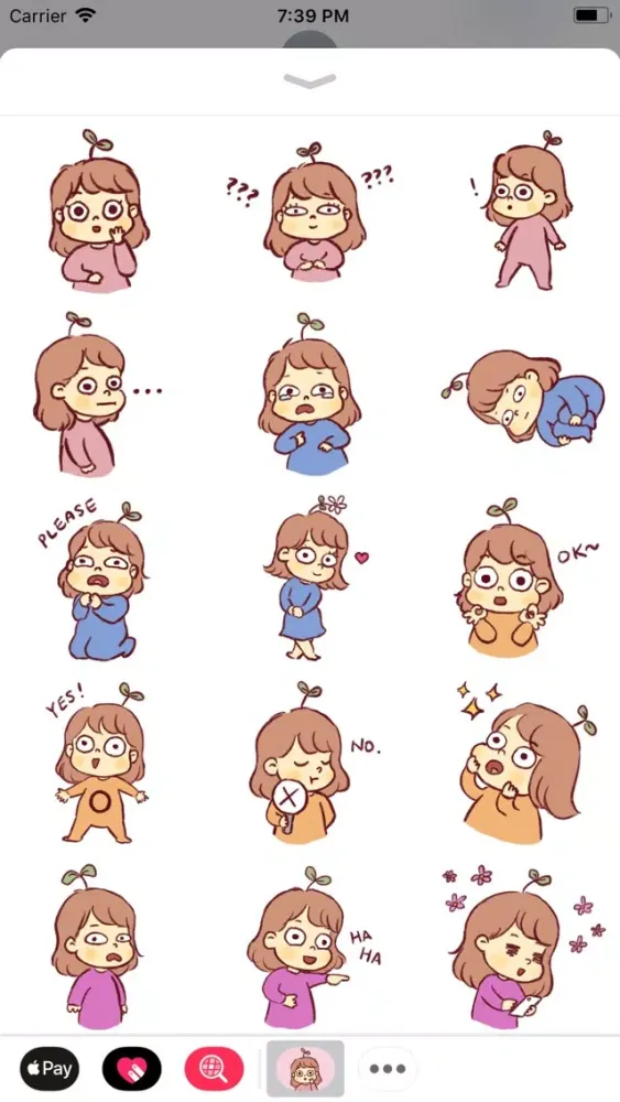 Seedling Jenny Stickers سکرین شاٹس
