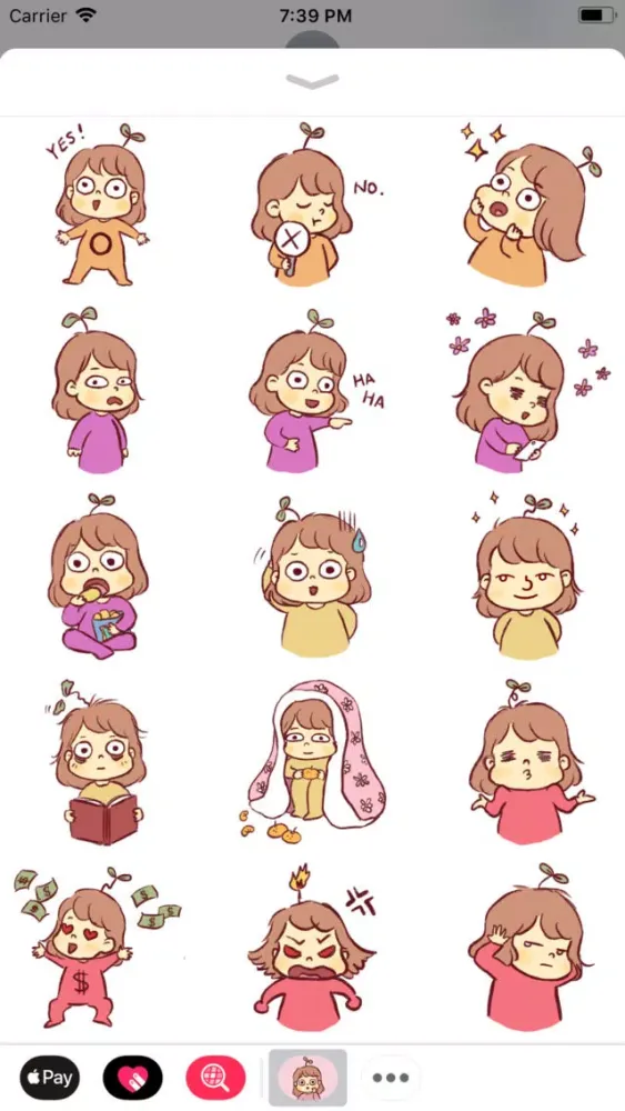 Seedling Jenny Stickers سکرین شاٹس