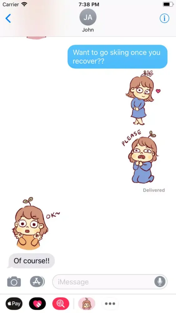 Seedling Jenny Stickers سکرین شاٹس