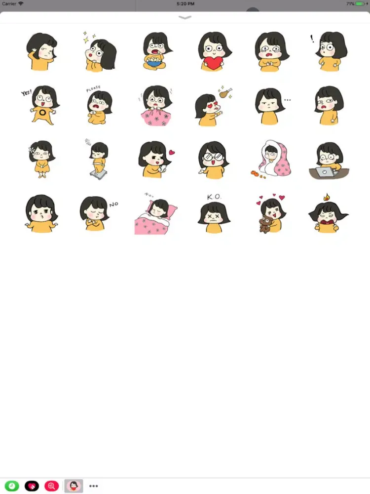 تصاویر True Jenny Stickers iPad 