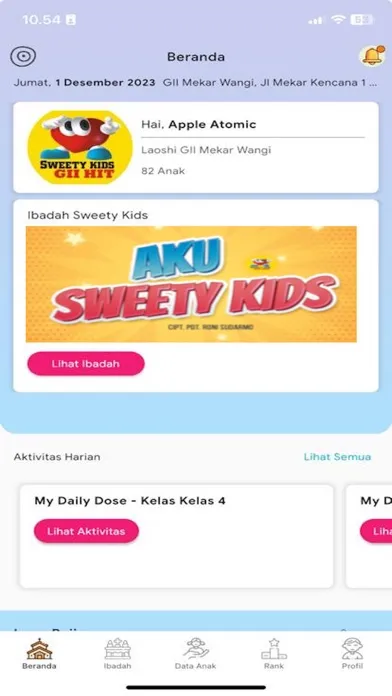 Capturas de tela do Sweety Kids - Teachers - GII