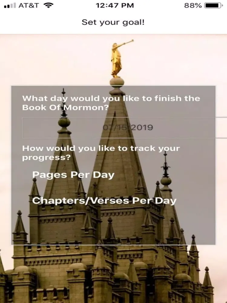 Capturas de tela do Book of Mormon Pace Tracker iPad 