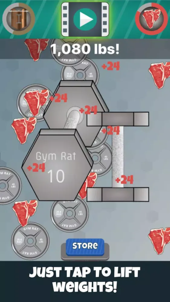 Gym Rat - Tap to Lift应用截图