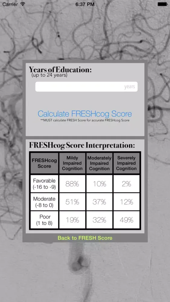 ภาพหน้าจอของ FRESH Score