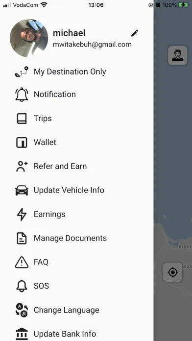 Swiftcabb Driver Ekran Görüntüleri