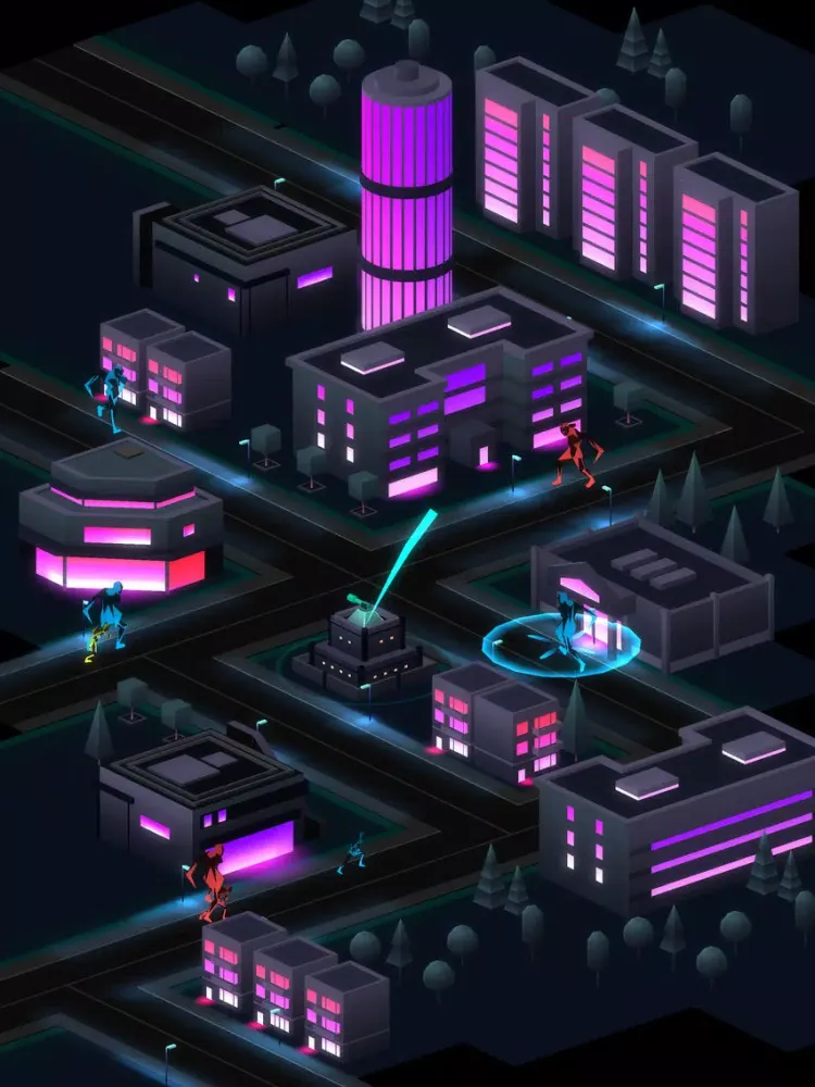Capturas de pantalla de Smash City: Neon Nights iPad 