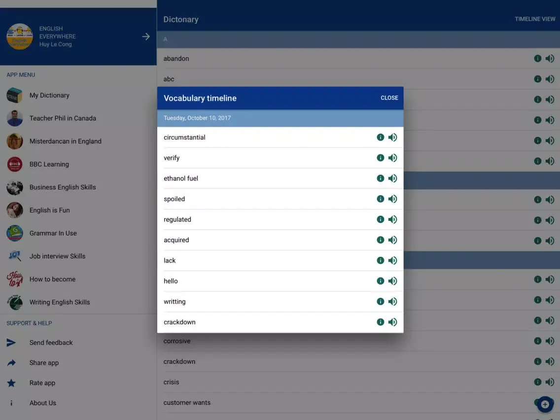 English Lover - Happy learning iPad  Screenshots
