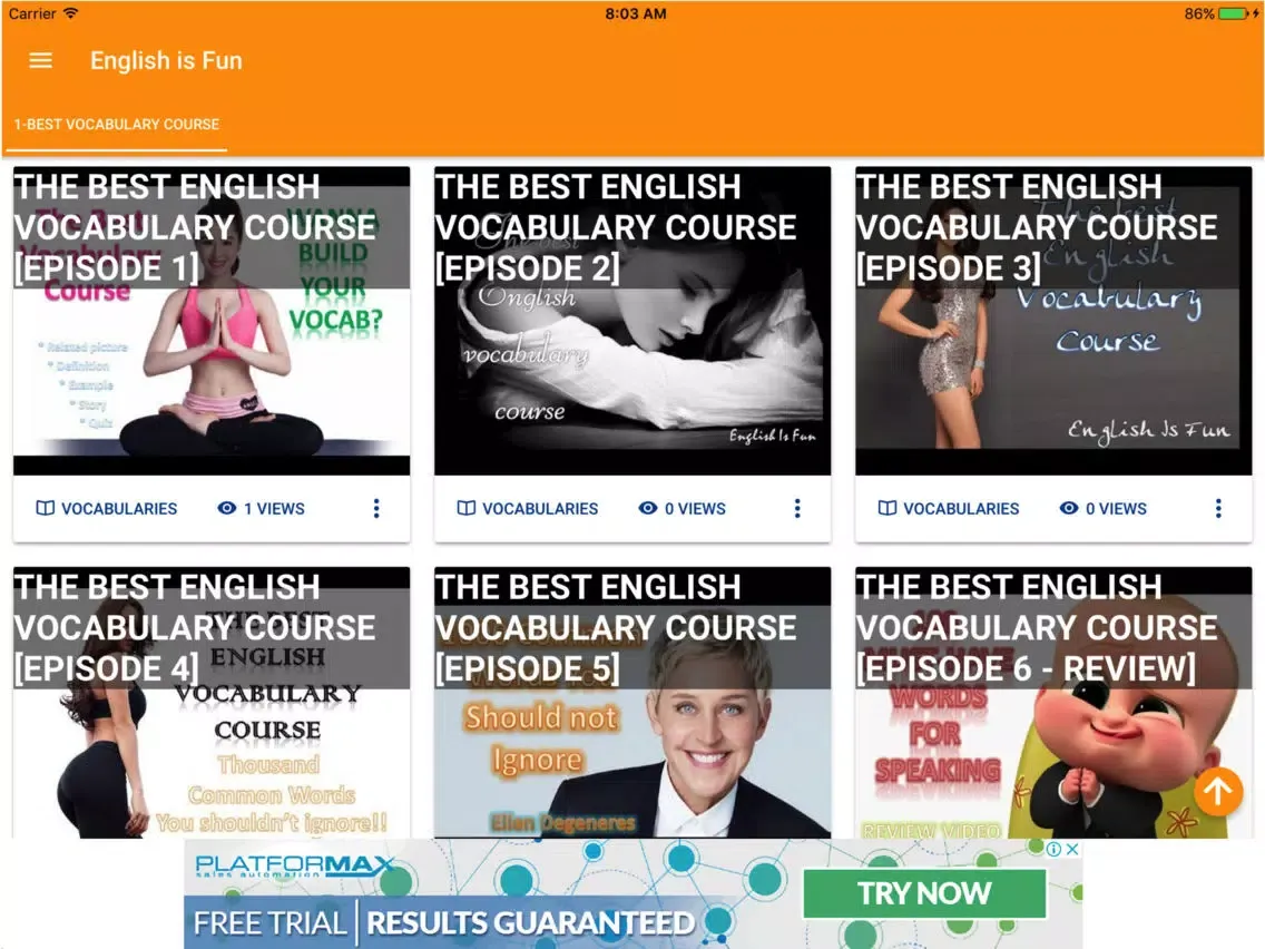 English Lover - Happy learning iPad  Screenshots