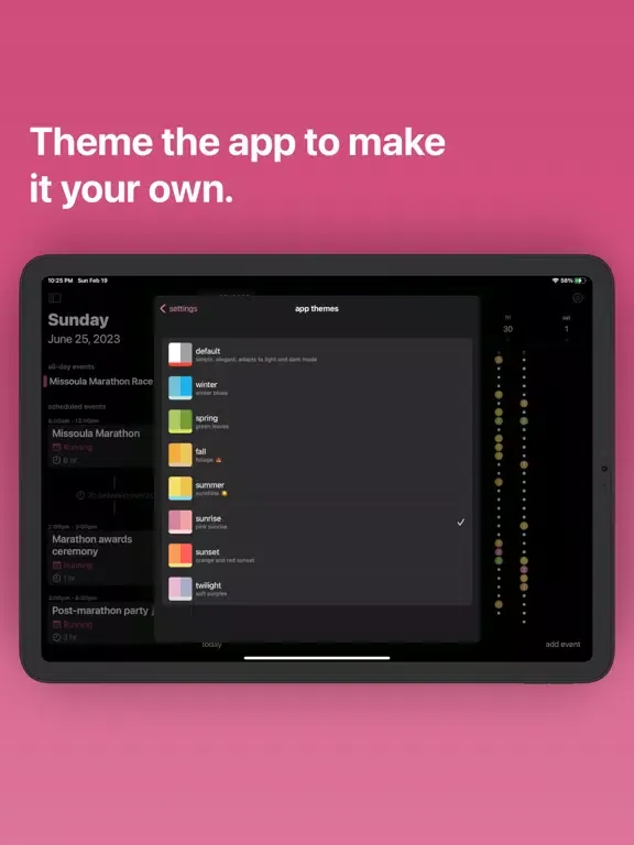 Tangkapan skrin Perspective: A Calendar App iPad