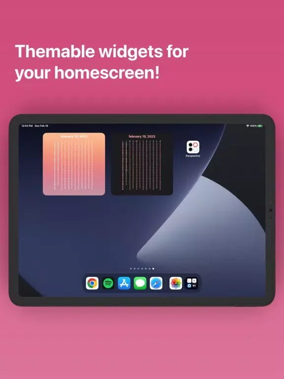 Tangkapan skrin Perspective: A Calendar App iPad